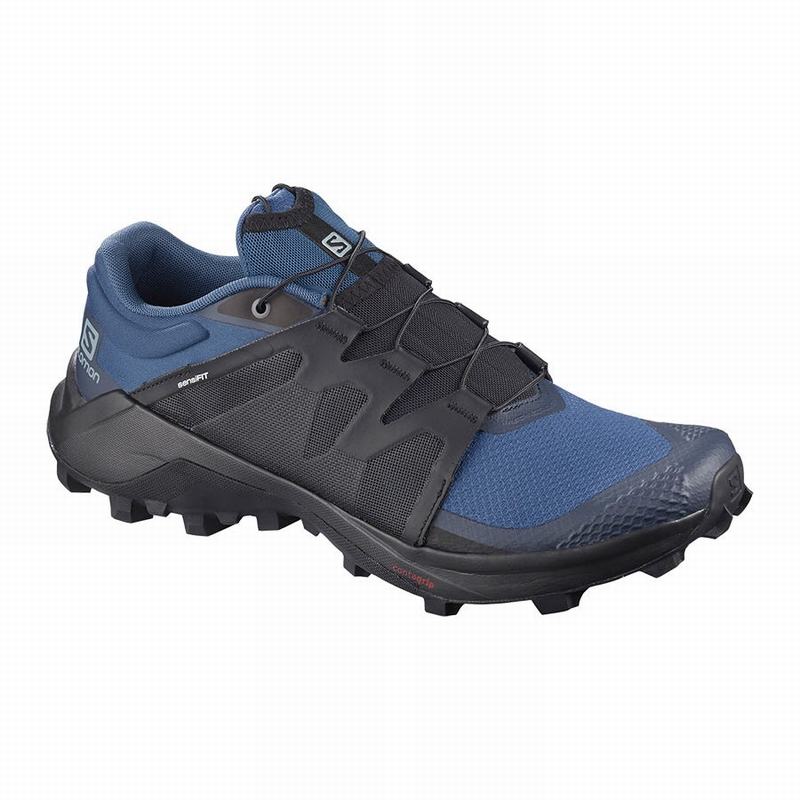 Zapatillas Trail Running Salomon Hombre Azul Marino / Negras - Salomon Argentina WILDCROSS ,261879-C